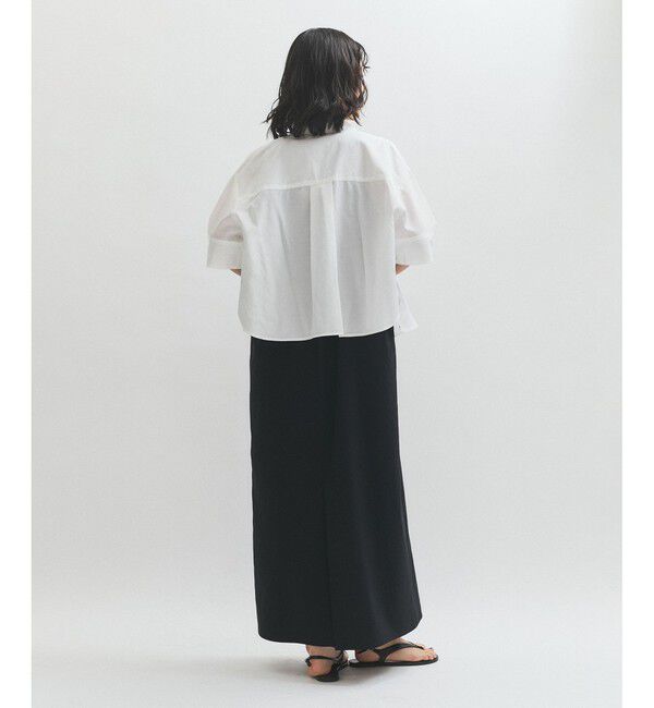 ADAM ET ROPE'「ハーフスリーブダブルボタンシャツ」|シャツ・ブラウス|