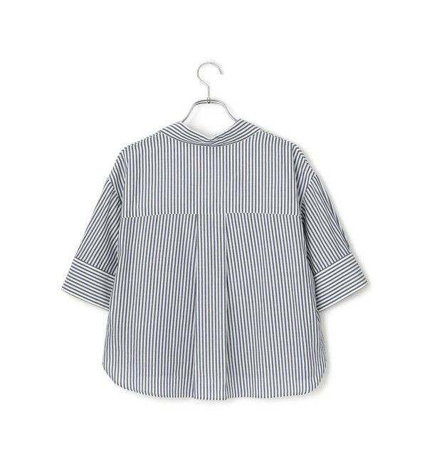 ADAM ET ROPE'「ハーフスリーブダブルボタンシャツ」|シャツ・ブラウス|