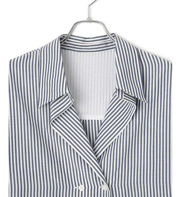 ADAM ET ROPE'「ハーフスリーブダブルボタンシャツ」|シャツ・ブラウス|