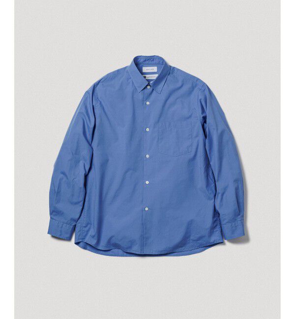 ADAM ET ROPE'「オーバーサイズ レギュラーカラー シャツ」|シャツ・ブラウス|ブルー系(46)