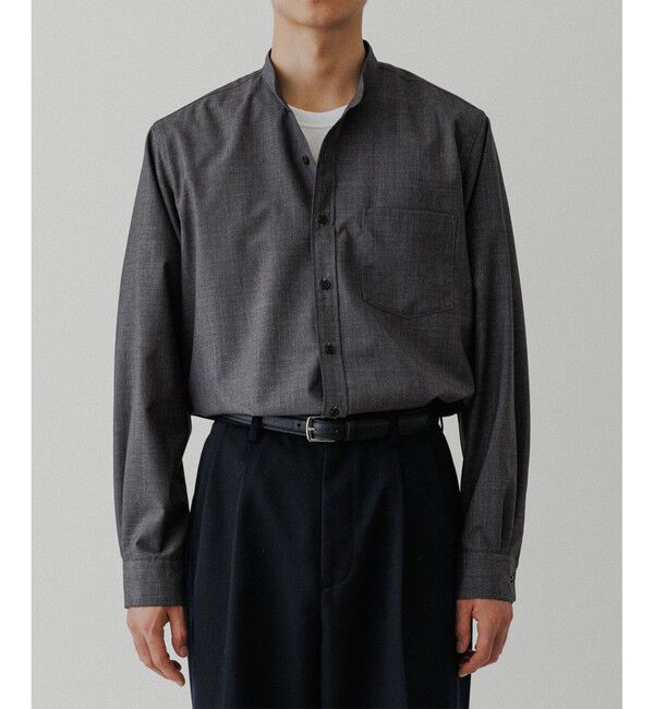 ADAM ET ROPE'「【NIKKE】バンドカラー シャツ」|シャツ・ブラウス|