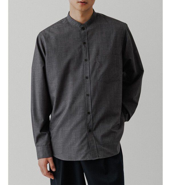 ADAM ET ROPE'「【NIKKE】バンドカラー シャツ」|シャツ・ブラウス|