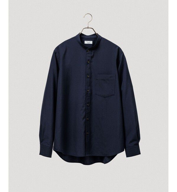 ADAM ET ROPE'「【NIKKE】バンドカラー シャツ」|シャツ・ブラウス|ネイビー(40)