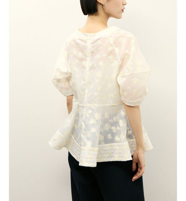 ADAM ET ROPE'「コクーンスリーブペプラムトップス」|シャツ・ブラウス|