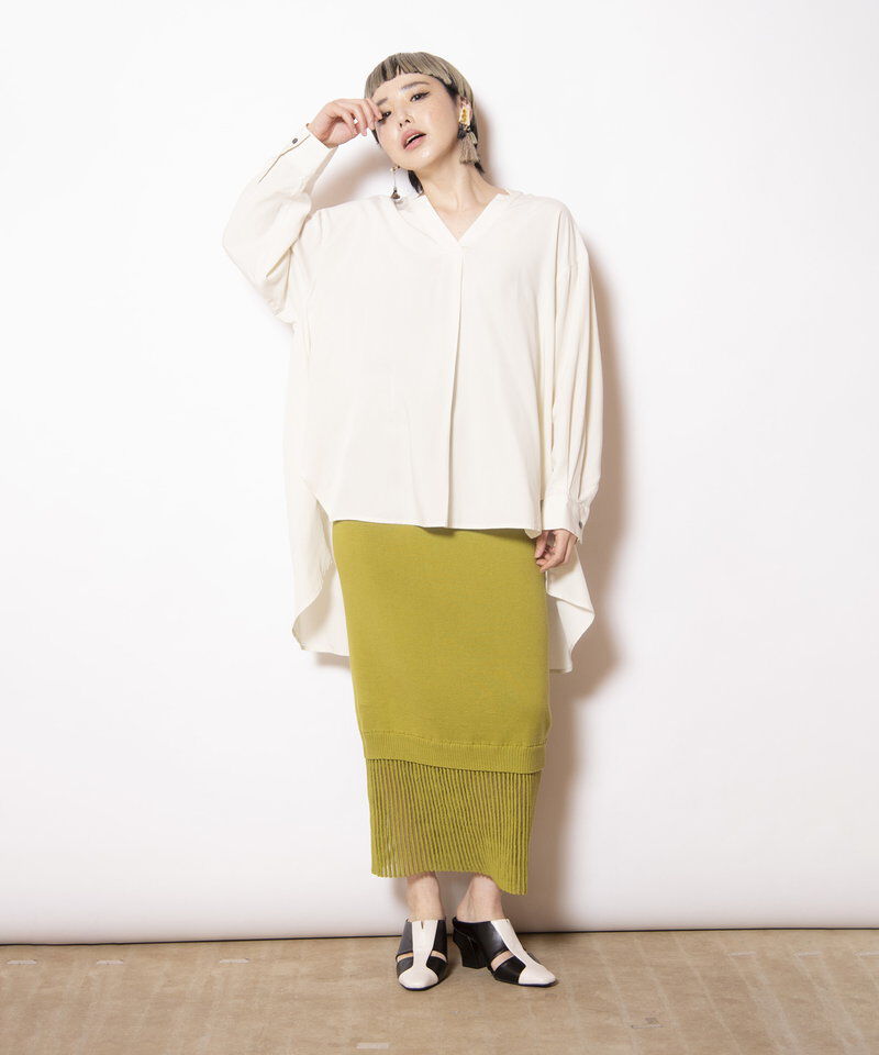  「バックギャザーブラウス」|シャツ・ブラウス|