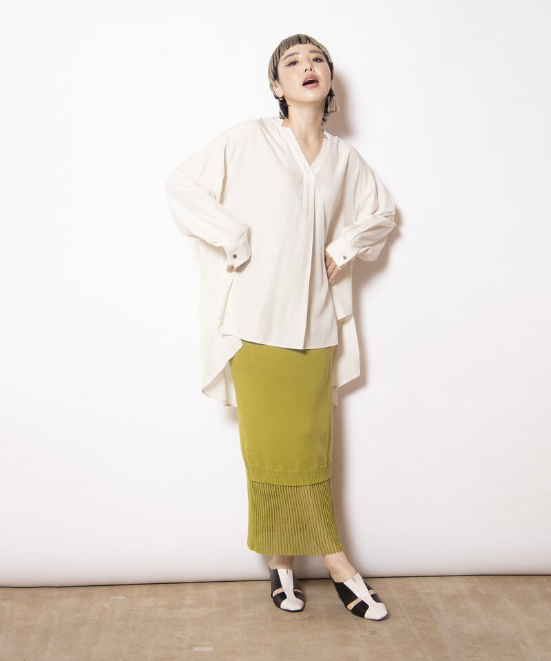  「バックギャザーブラウス」|シャツ・ブラウス|