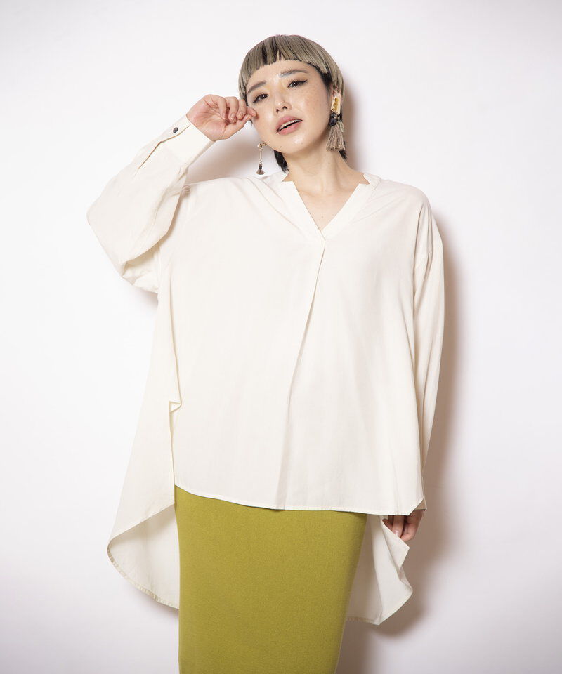  「バックギャザーブラウス」|シャツ・ブラウス|