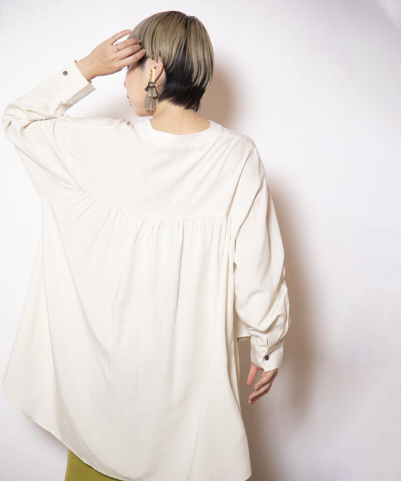  「バックギャザーブラウス」|シャツ・ブラウス|