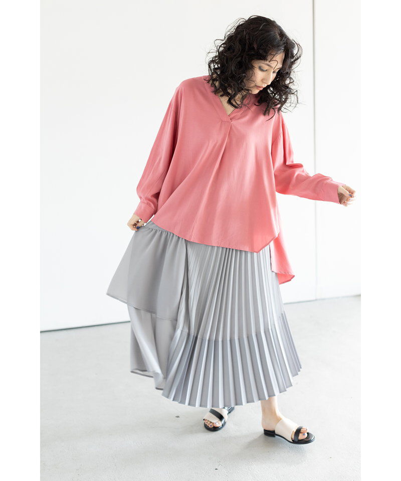  「バックギャザーブラウス」|シャツ・ブラウス|