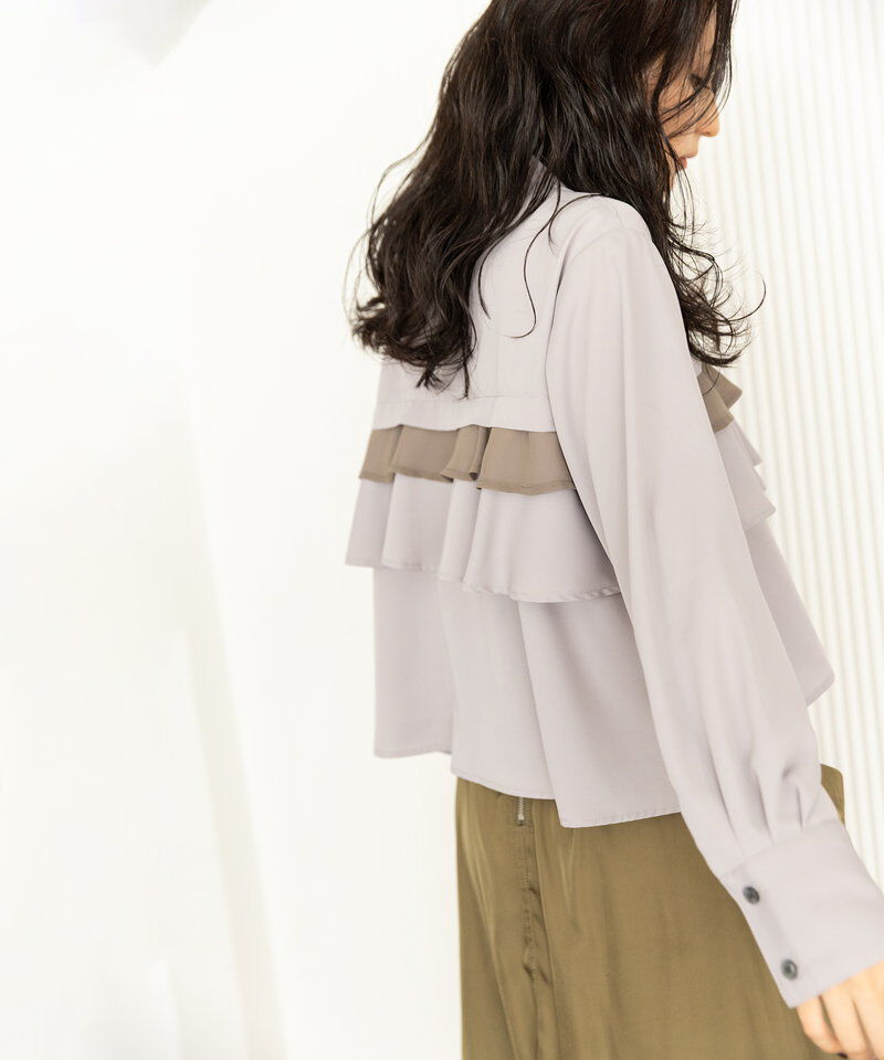  「ティアードフリルブラウス」|シャツ・ブラウス|
