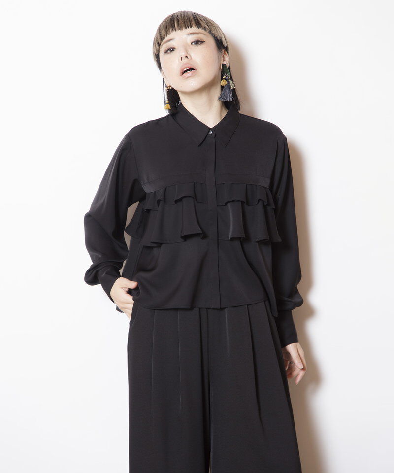  「ティアードフリルブラウス」|シャツ・ブラウス|