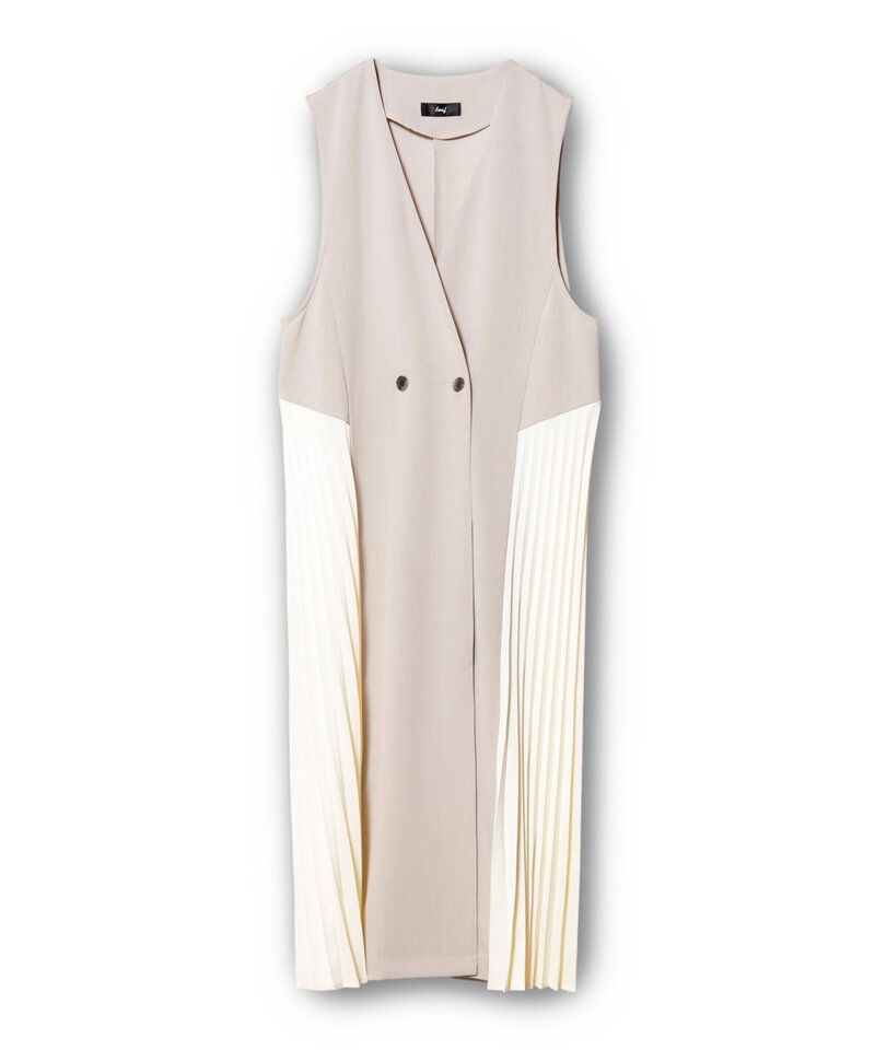  「サイドプリーツジレワンピース」|ジャンパースカート|