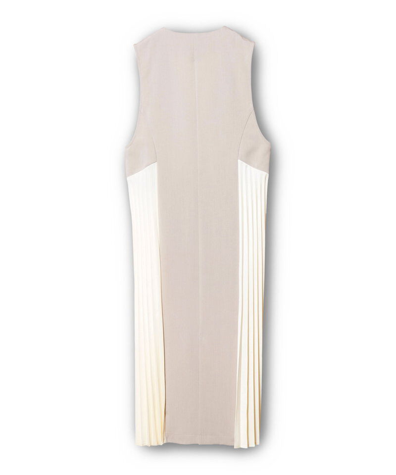  「サイドプリーツジレワンピース」|ジャンパースカート|