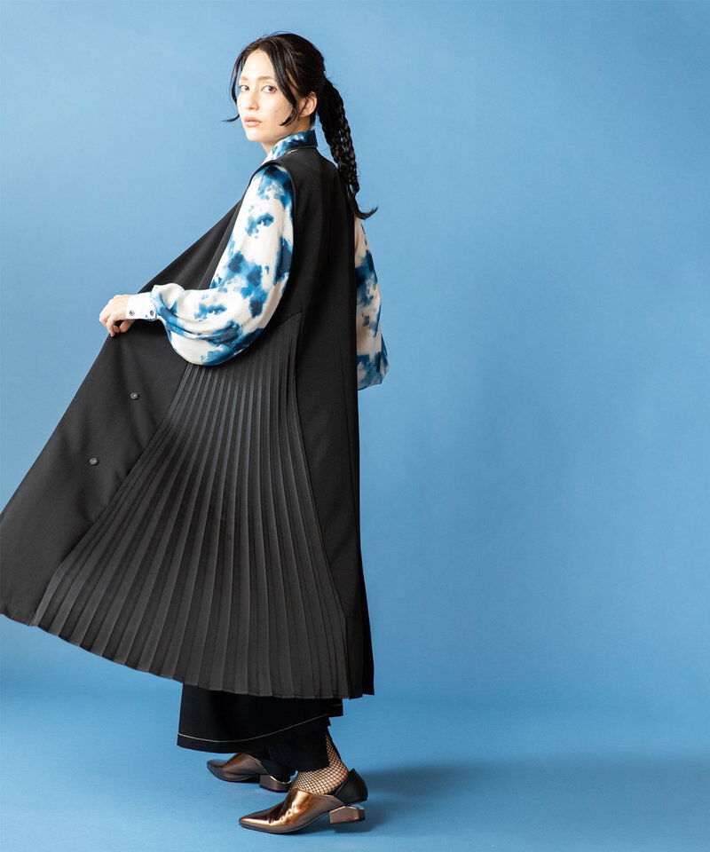  「サイドプリーツジレワンピース」|ジャンパースカート|