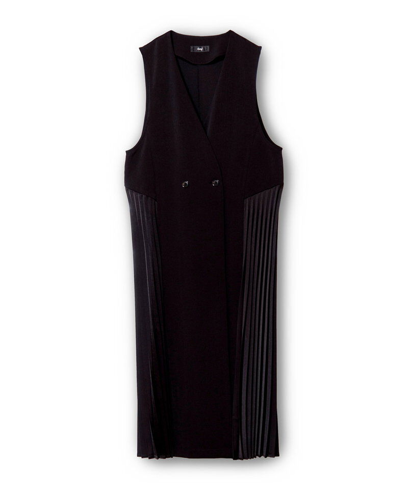  「サイドプリーツジレワンピース」|ジャンパースカート|