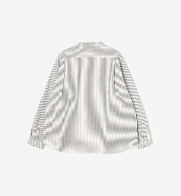 DANTON「DANTON | オックスフォード バンドカラーシャツ STRIPE WOMEN」|シャツ・ブラウス|