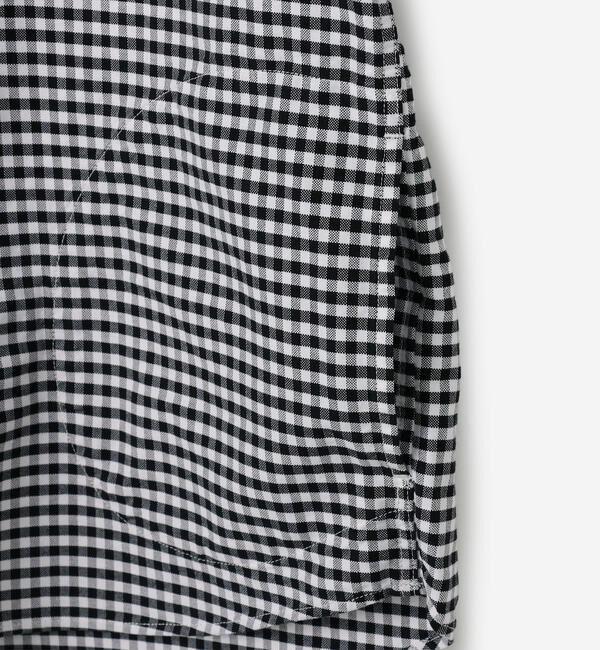 DANTON「DANTON | オックスフォード 丸襟プルオーバーシャツ CHECK WOMEN」|シャツ・ブラウス|