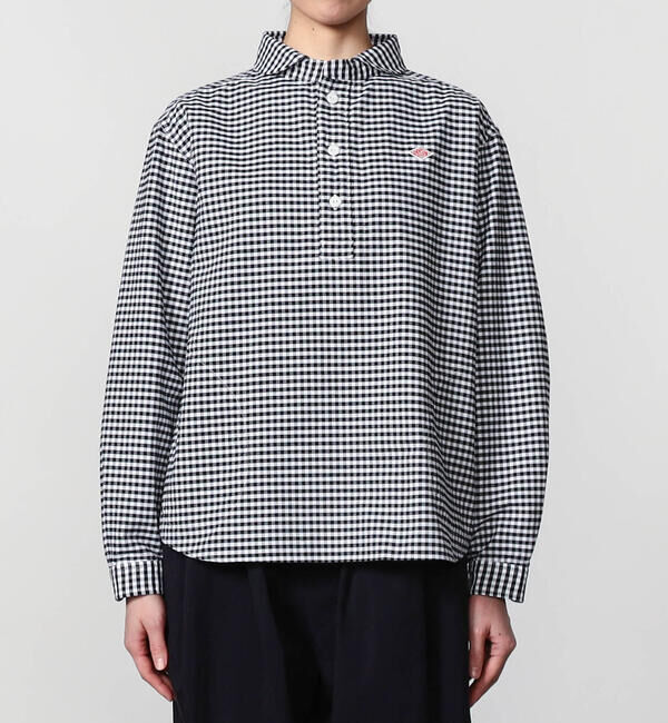 DANTON「DANTON | オックスフォード 丸襟プルオーバーシャツ CHECK WOMEN」|シャツ・ブラウス|