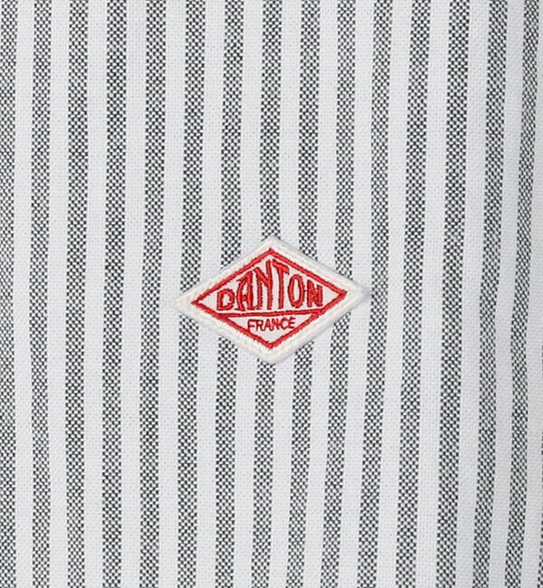 DANTON「DANTON | オックスフォード バンドカラーシャツ STRIPE WOMEN」|シャツ・ブラウス|