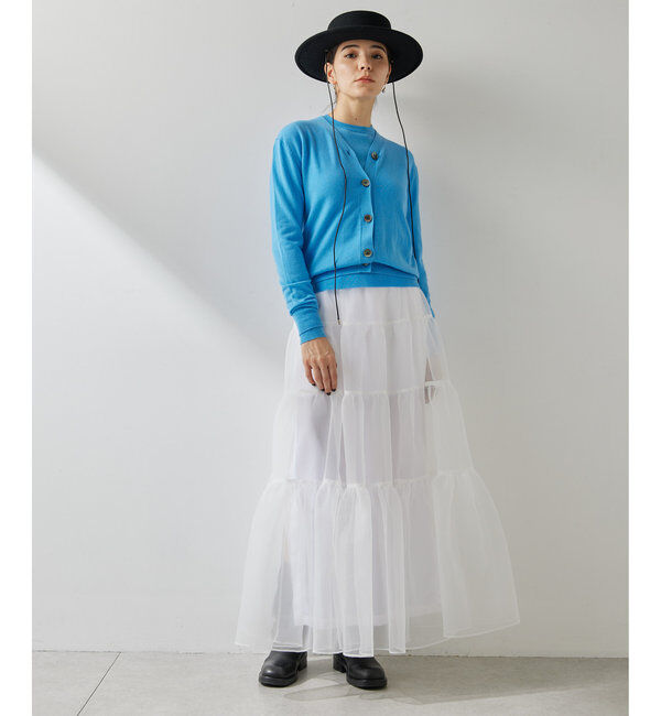  「オーガンジーボリュームスカート」|スカート|