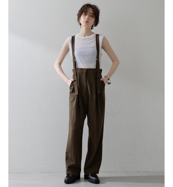 THE PAUSE「【THE PAUSE】トロサスペパンツ」|チノ|ブラウン