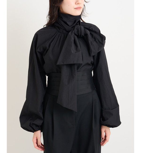  「ギャザーボウタイブラウス」|シャツ・ブラウス|