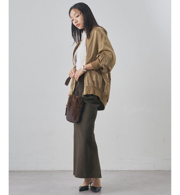  「メルトンスリットスカート」|スカート|