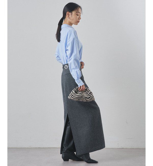 「メルトンスリットスカート」|スカート|