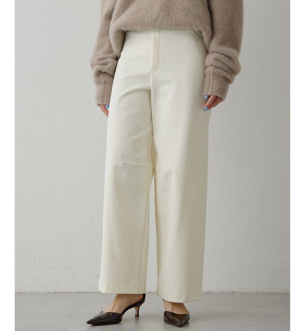  「ポンチ裏起毛バレルパンツ」|チノ|