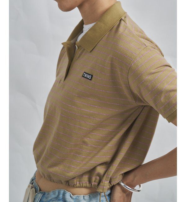 GEMINI「【GEMINI】ボーダーポロカットソー」|Tシャツ・カットソー|