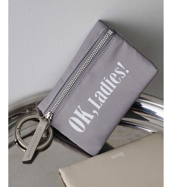 Hoaw.「《2/12追加予約スタート》【インフルエンサーコラボ】Nylon pouch」|ポーチ|グレー