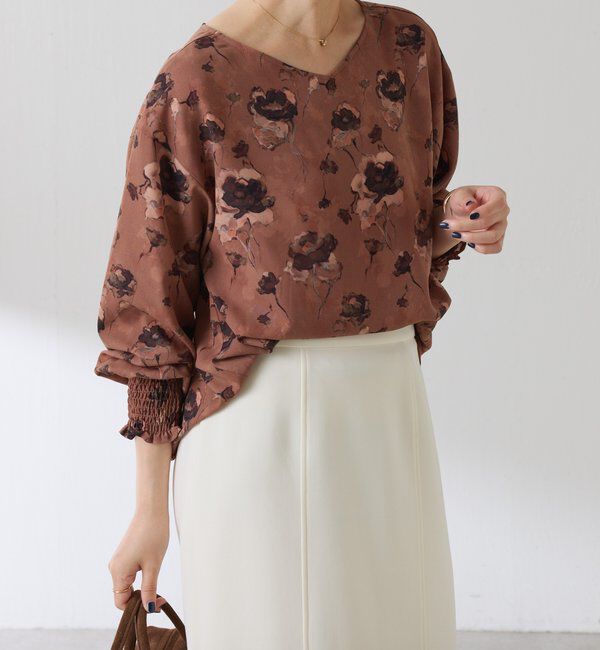  「ヴィンテージフラワー柄ブラウス」|シャツ・ブラウス|