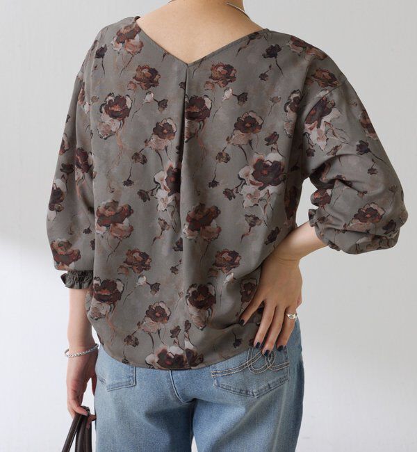  「ヴィンテージフラワー柄ブラウス」|シャツ・ブラウス|