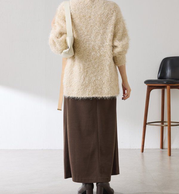  「ビーンズヤーンVネックニット」|ニット・セーター|