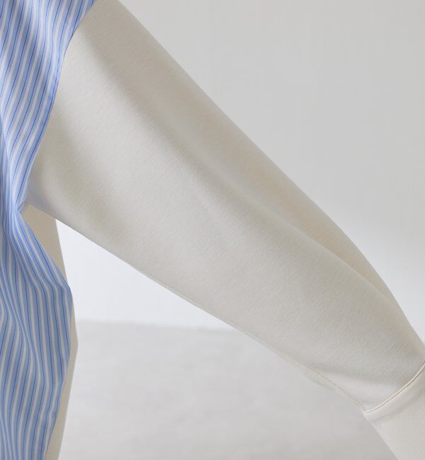  「【冬から着れる】ポンチドッキングシャツ」|シャツ・ブラウス|