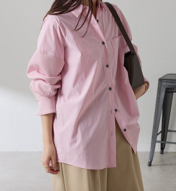  「【冬から着れる】ポンチドッキングシャツ」|シャツ・ブラウス|