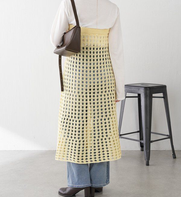  「【マルチに使える】透かし編みロングスカート」|スカート|