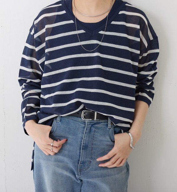  「レイヤードVネックニット」|ニット・セーター|