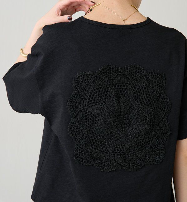  「【1枚でも決まる】クロシェドッキングTシャツ」|Tシャツ・カットソー|