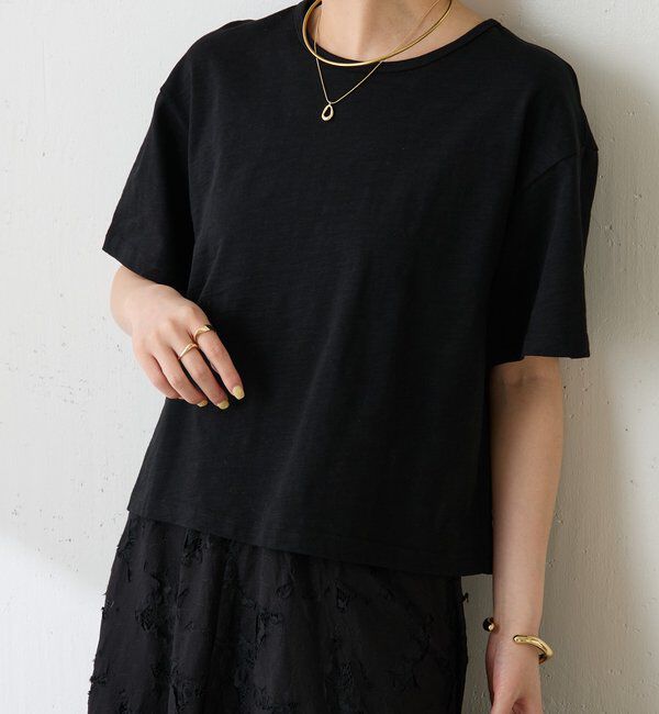  「【1枚でも決まる】クロシェドッキングTシャツ」|Tシャツ・カットソー|