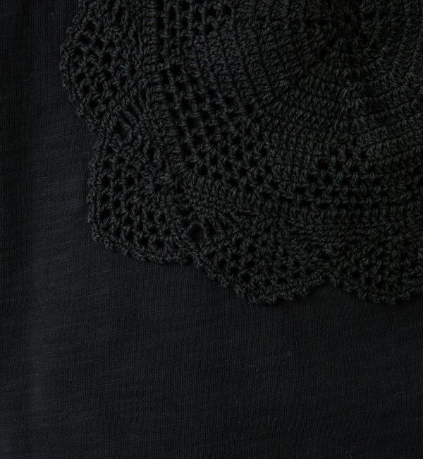  「【1枚でも決まる】クロシェドッキングTシャツ」|Tシャツ・カットソー|