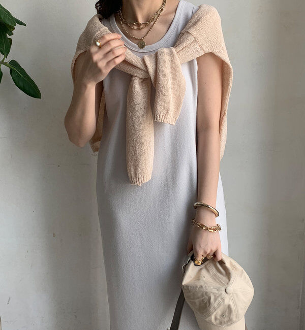  「【全骨格細見え】ブークレーダンボールタンクワンピース」|ワンピース|