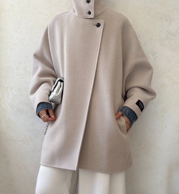  「ダブルフェイスドルマンコート」|その他|ベージュ