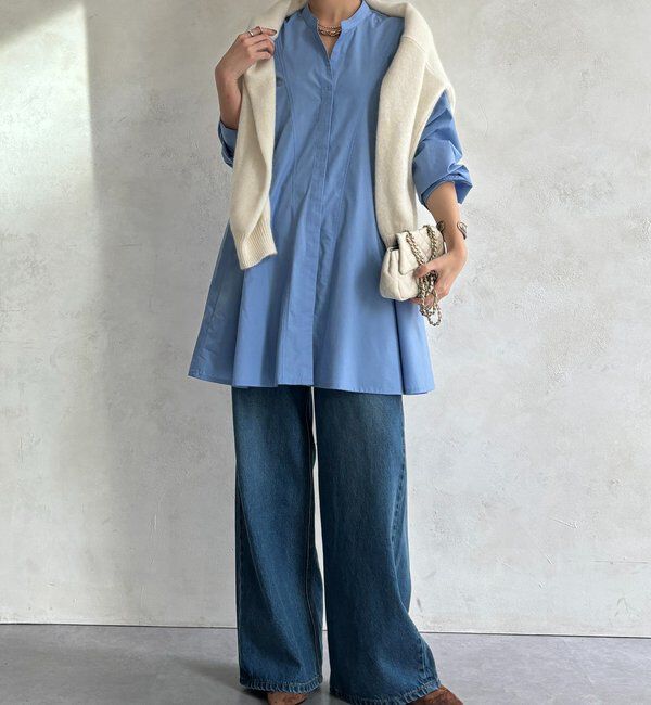  「チュニックフレアブラウス」|シャツ・ブラウス|