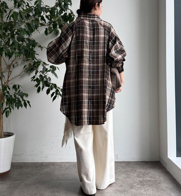  「【WEB限定】チェックシャツ」|シャツ・ブラウス|