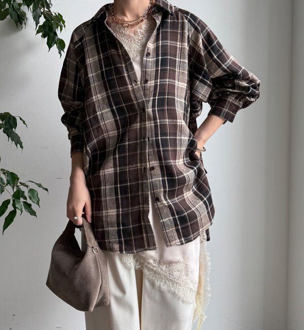  「【WEB限定】チェックシャツ」|シャツ・ブラウス|