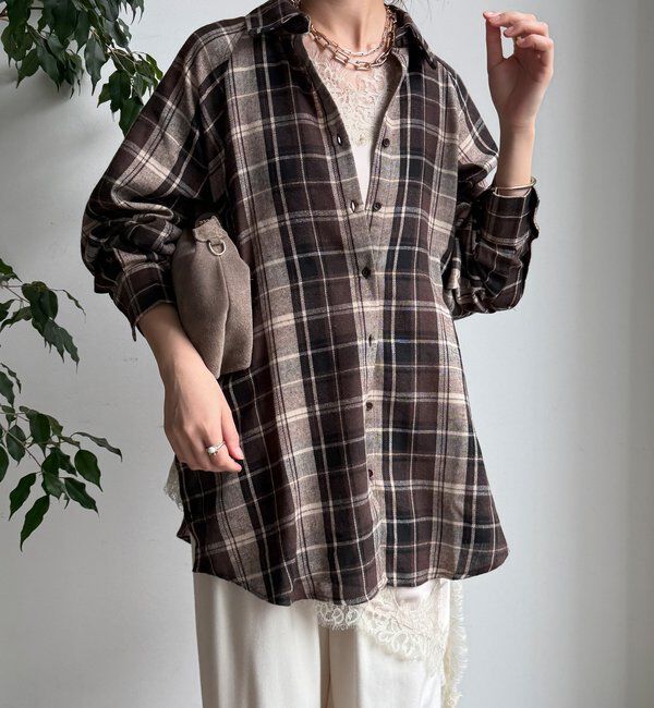  「【WEB限定】チェックシャツ」|シャツ・ブラウス|