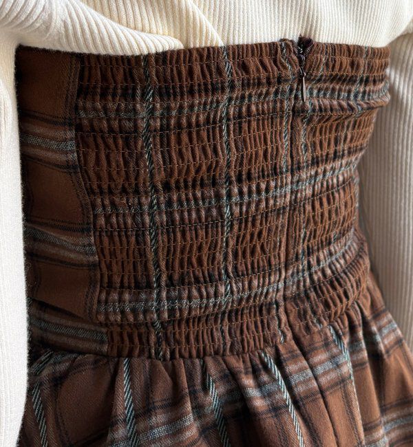  「起毛チェックビスチェ」|シャツ・ブラウス|