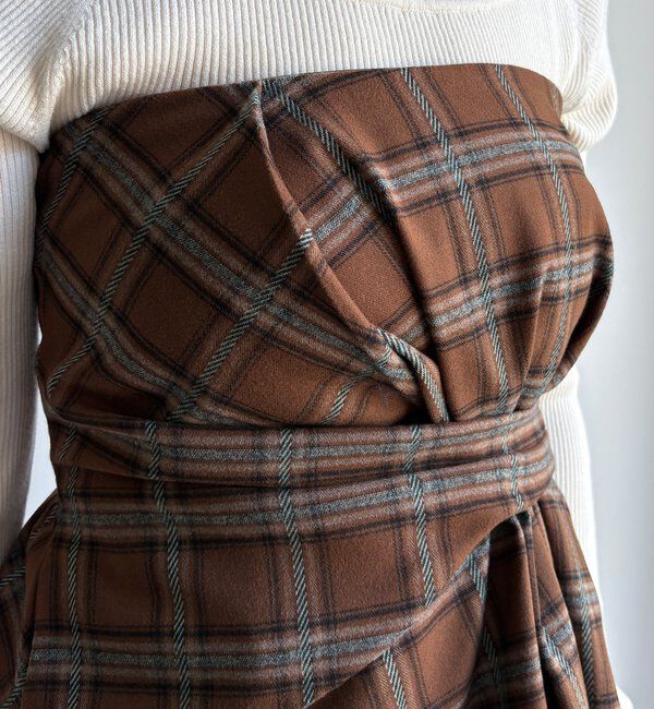  「起毛チェックビスチェ」|シャツ・ブラウス|