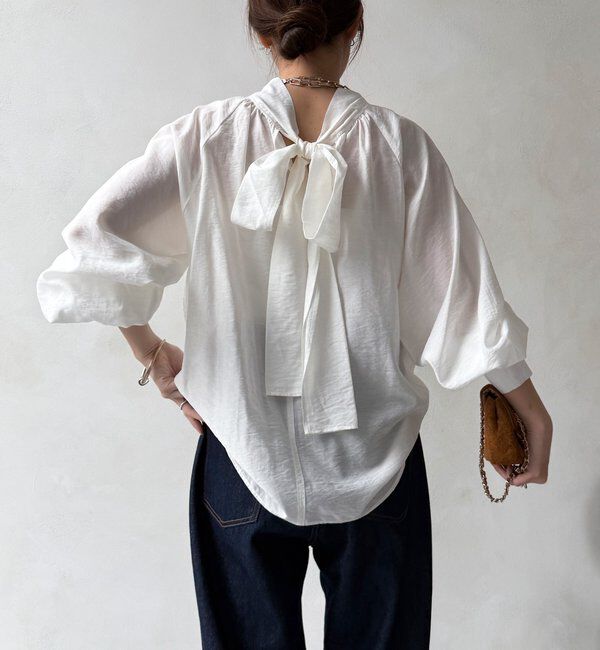  「棒タイ2WAYブラウス」|シャツ・ブラウス|